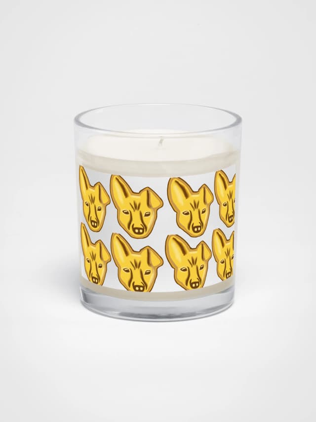 Golden Pixel Candle